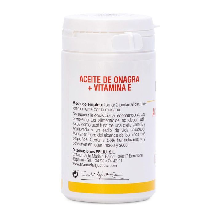 Ana Maria Lajusticia Aceite de Onagra + Vitamina E 80 Perlas 1