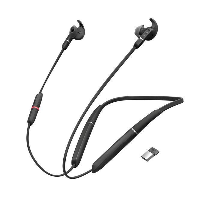 Jabra Evolve 65e Auriculares In-Ear Neckband Bluetooth 4.2 UC Certificados Skype for Business IP54 Cancelación Ruido Pasiva Batería 13h 1
