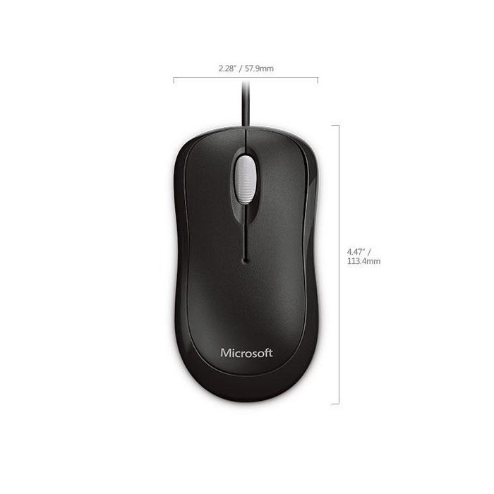 Microsoft Basic Optical Mouse for Business, USB, Black 3 Microsoft Basic Optical Mouse for Business, USB, Black 3