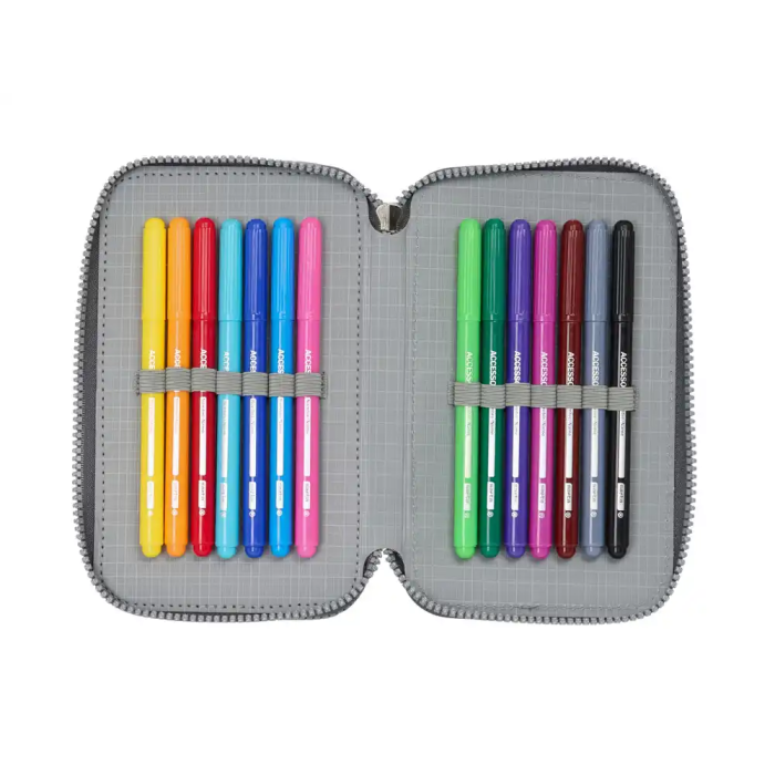 Portatodo Real Madrid C.F. Gris 12,5 x 19,5 x 5,5 cm 37 Piezas 5