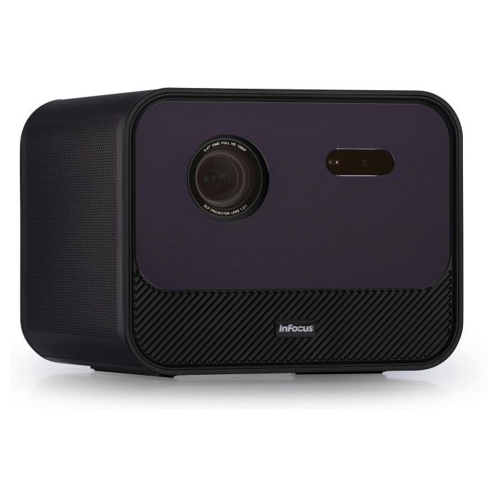 InFocus Crusader Grand Master IN3028SL - Proyector LED Smart Full HD 1080p, 1200 Lúmenes, Wi-Fi, Android TV, 3D, HDR10, Netflix, Disney+, Pantalla 22-130", 40W Altavoz 11