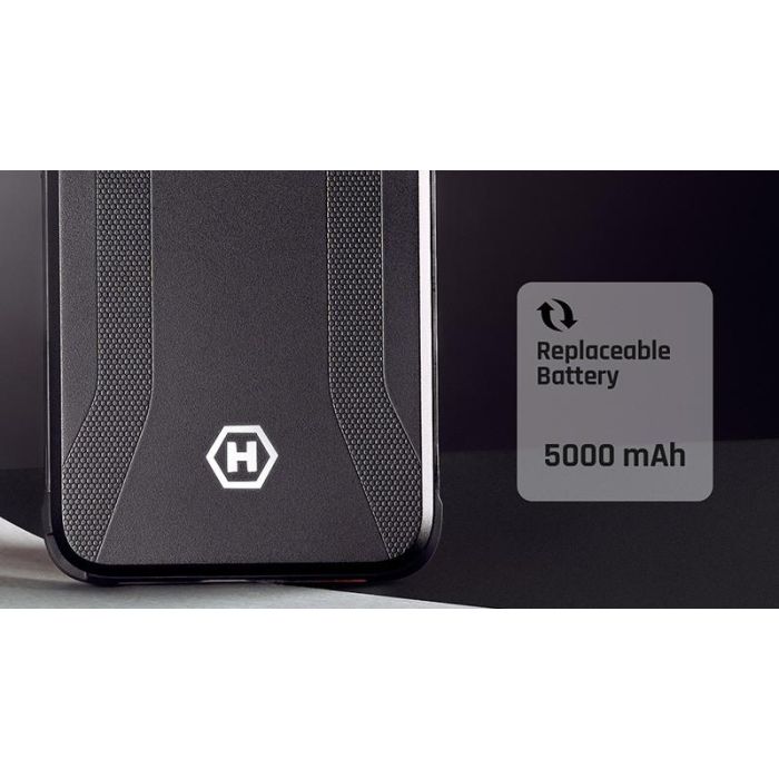 Hammer Blade V 5G Smartphone Resistente IP69 MIL-STD-810H, Pantalla 6.59" FHD+ 120Hz, 50+8 MP, 8+6 GB RAM, 256GB, Batería 5000 mAh, Android 13, Negro