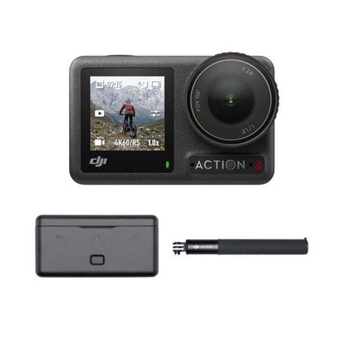 Cámara deportiva - DJI - Osmo Action 4 Adventure Combo - Sensor de 1/1,3 pulgadas - 4K/120 fps - 155 FOV ultra amplio Cámara deportiva - DJI - Osmo Action 4 Adventure Combo - Sensor de 1/1,3 pulgadas - 4K/120 fps - 155 FOV ultra amplio