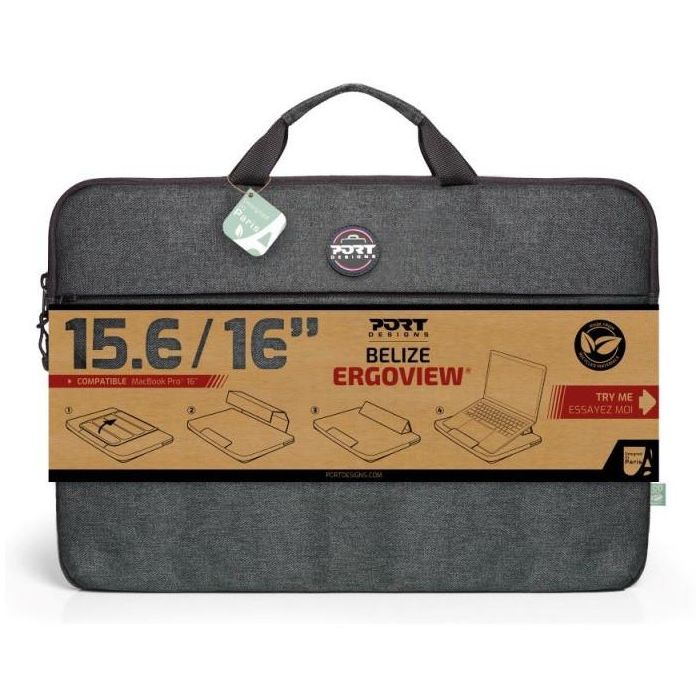 Maletín para Portátil Port Designs Belize II Ergoview Gris 16" 6 Maletín para Portátil Port Designs Belize II Ergoview Gris 16" 6