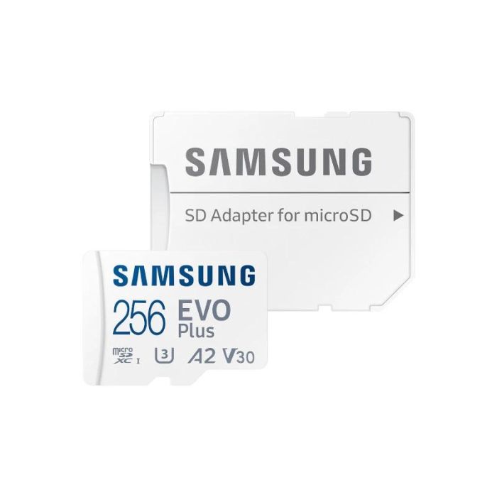 Tarjeta de Memoria Samsung EVO Plus 2023 256GB microSD XC con Adaptador/ Clase 10/ 160MBs 1 Tarjeta de Memoria Samsung EVO Plus 2023 256GB microSD XC con Adaptador/ Clase 10/ 160MBs 1