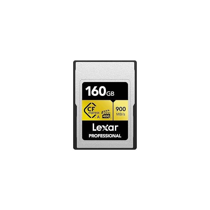 Lexar 160Gb Professional Cfexpress Type A Card Gold Serie, Up To 900Mb/S Read 800Mb/S Write. Vpg 400