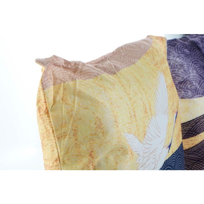 DKD Home Decor Cojín Oriental Garzas Poliéster Amarillo Blanco 45x45 cm Pack 4 Unidades con Cremallera Lavado en Seco 1 DKD Home Decor Cojín Oriental Garzas Poliéster Amarillo Blanco 45x45 cm Pack 4 Unidades con Cremallera Lavado en Seco 1