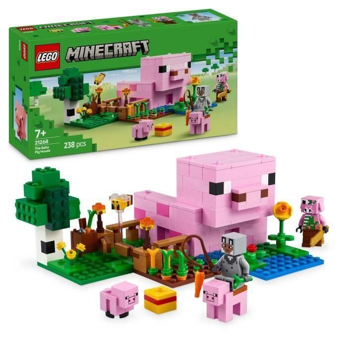 Juego de construccion la casa cerdo bebé 238 piezas lego minecraft Juego de construccion la casa cerdo bebé 238 piezas lego minecraft