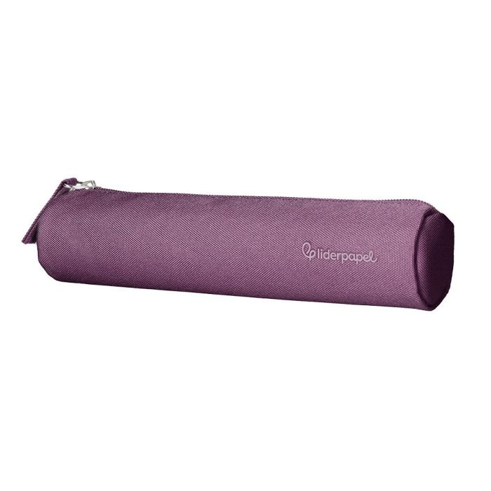 Estuche Portatodo Liderpapel Slim Cilindrico 220x45 mm Morado Empolvado 2