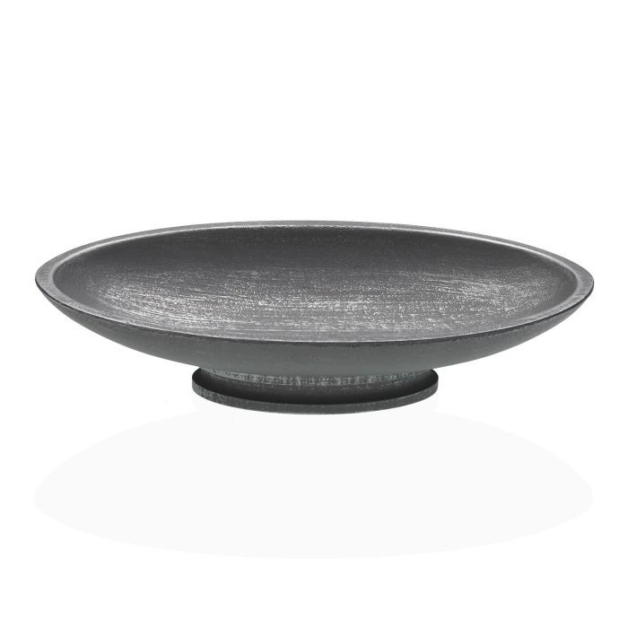 Centro de Mesa Silver Alto Versa 17x8x36.5 cm Madera MDF (2 Unidades)