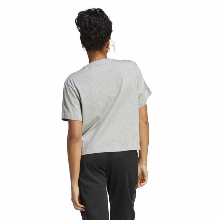 Camiseta de Manga Corta Mujer Adidas 3S Cropped Top Gris claro (XS) 4 Camiseta de Manga Corta Mujer Adidas 3S Cropped Top Gris claro (XS) 4