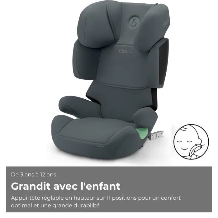 Cybex Silla elevadora Solution X i-Fix Coche Gris Cobblestone 5