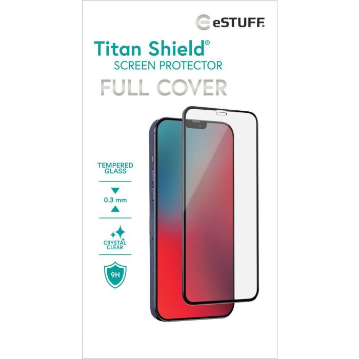 eSTUFF iPhone 12 Pro Max Full Cover Screen Protector. Titan Shield® 1 eSTUFF iPhone 12 Pro Max Full Cover Screen Protector. Titan Shield® 1