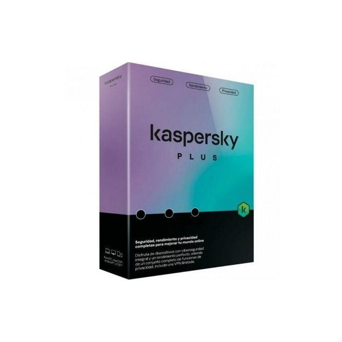 Kaspersky KL1042S5EFS-MSBES Antivirus Plus para 5 Dispositivos, 1 Año de Licencia con VPN Ilimitada y Administrador de Contraseñas