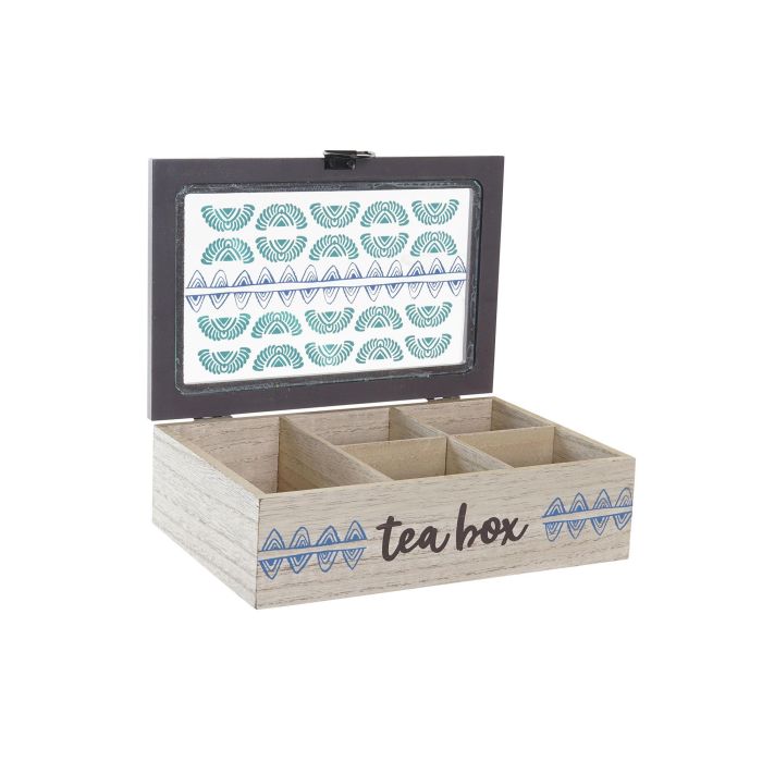 DKD Home Decor Caja Infusiones Colonial África Gres Azul Turquesa 4 Unidades Surtidas MDF Cristal 23x15x7 cm 2 DKD Home Decor Caja Infusiones Colonial África Gres Azul Turquesa 4 Unidades Surtidas MDF Cristal 23x15x7 cm 2