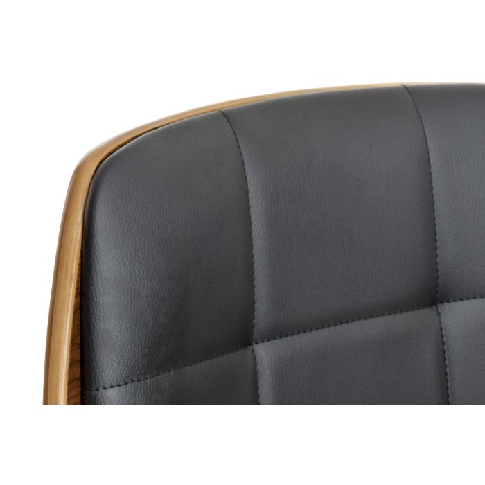 Silla Moderno DKD Home Decor Negro Marron 52 x 121 x 50 cm 2