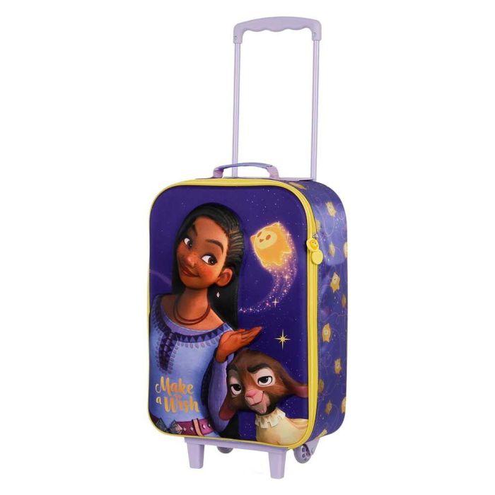 Disney Wish: El Poder De Los Deseos Maleta Trolley Soft 3D Star Infantil Lila, 2 Ruedas, 26L 0 Disney Wish: El Poder De Los Deseos Maleta Trolley Soft 3D Star Infantil Lila, 2 Ruedas, 26L 0