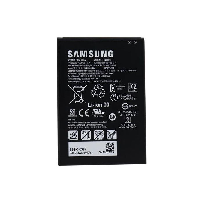 Samsung Batería 699290 para Galaxy Tab Active5 4900 mAh Negro