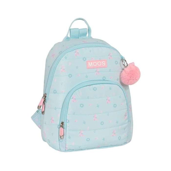 Safta Mini Mochila Moos "Garden" Azul Turquesa 25x30x13cm Acolchado Rolling Printing 0 Safta Mini Mochila Moos "Garden" Azul Turquesa 25x30x13cm Acolchado Rolling Printing 0