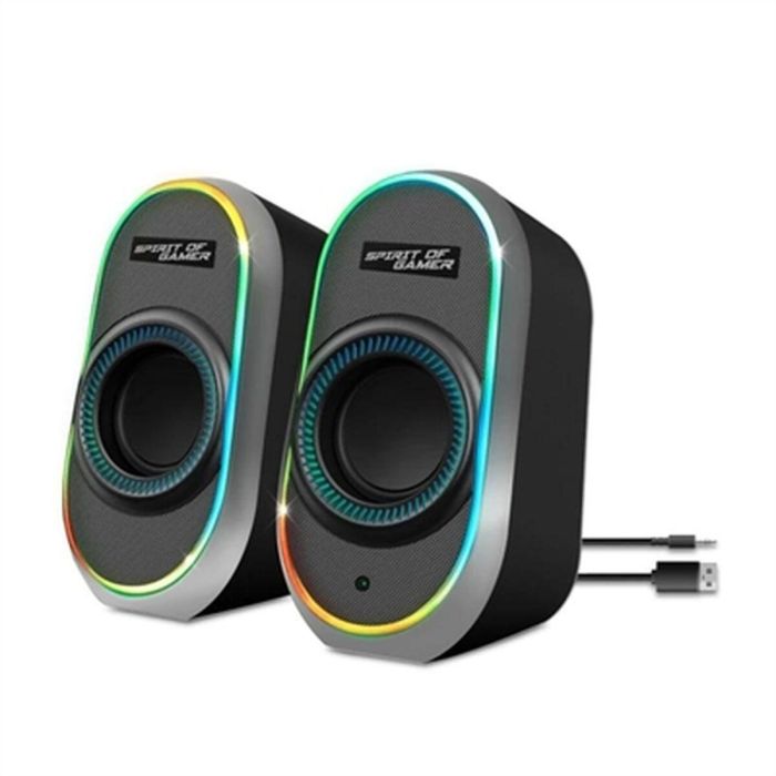 Altavoces PC Spirit of Gamer SP-5500BK Negro 3 W 6 W 0 Altavoces PC Spirit of Gamer SP-5500BK Negro 3 W 6 W 0