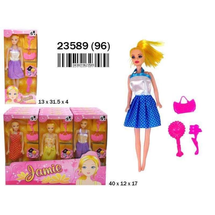 Rama Muñeca con accesorios de moda, 13x31,5x4 cm - Edad +3 años, Modelos surtidos Rama Muñeca con accesorios de moda, 13x31,5x4 cm - Edad +3 años, Modelos surtidos