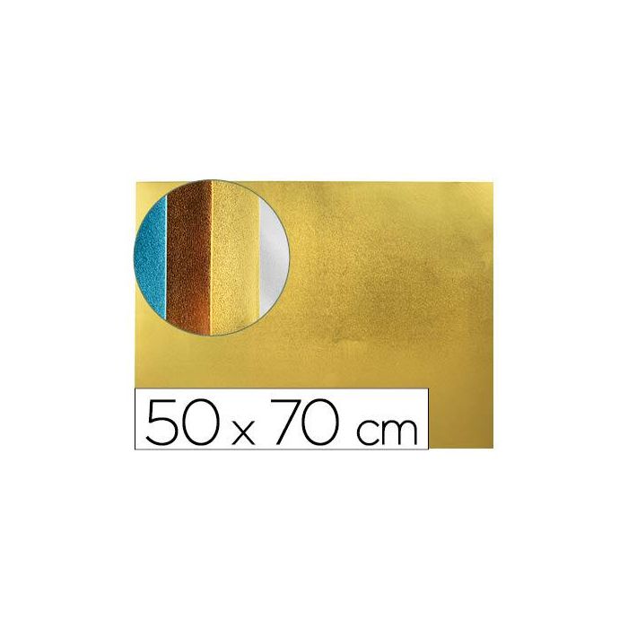 Goma Eva Liderpapel 50x70 cm Espesor 2 mm Metalizada Oro 10 unidades