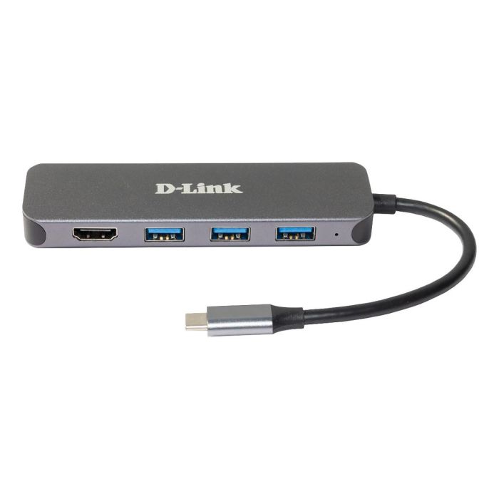 D-link Docking Station DUB-2333 USB Tipo C, 3x USB 3.2 Gen 1, 1x HDMI 1.4, Soporte 4K Ultra HD, 60W Power Delivery