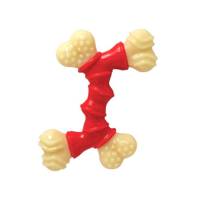 Nylabone Extreme Chew Double Bone Juguete Masticable para Perros Masticadores Extremos XS Sabor Bacon, Ayuda Dental 1 Nylabone Extreme Chew Double Bone Juguete Masticable para Perros Masticadores Extremos XS Sabor Bacon, Ayuda Dental 1