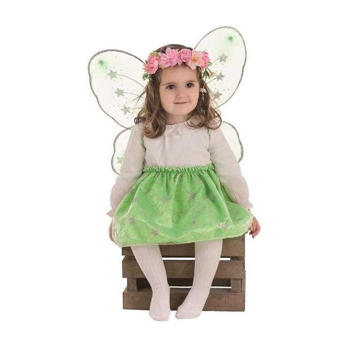 Disfraz infantil mariposa verde set 3-6 años