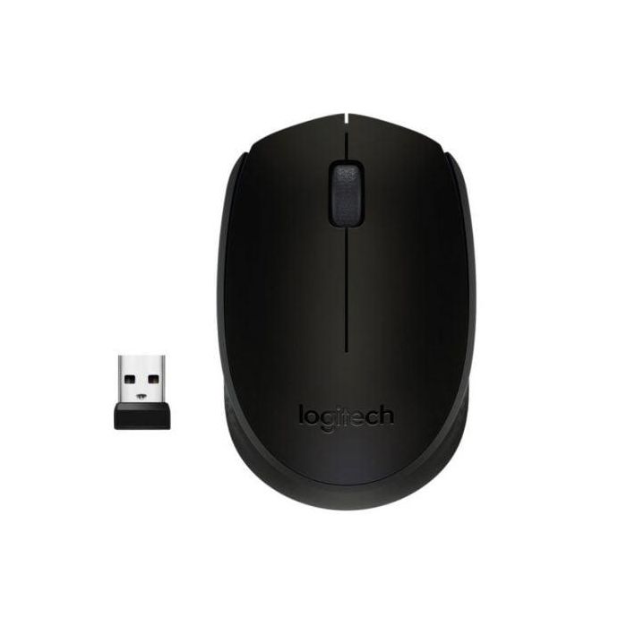 Logitech M170/M171 Ratón Inalámbrico 2.4 GHz USB Negro, con Receptor USB. Batería 1 AA, 12 meses de autonomía. Diseño ambidiestro. Logitech M170/M171 Ratón Inalámbrico 2.4 GHz USB Negro, con Receptor USB. Batería 1 AA, 12 meses de autonomía. Diseño ambidiestro.