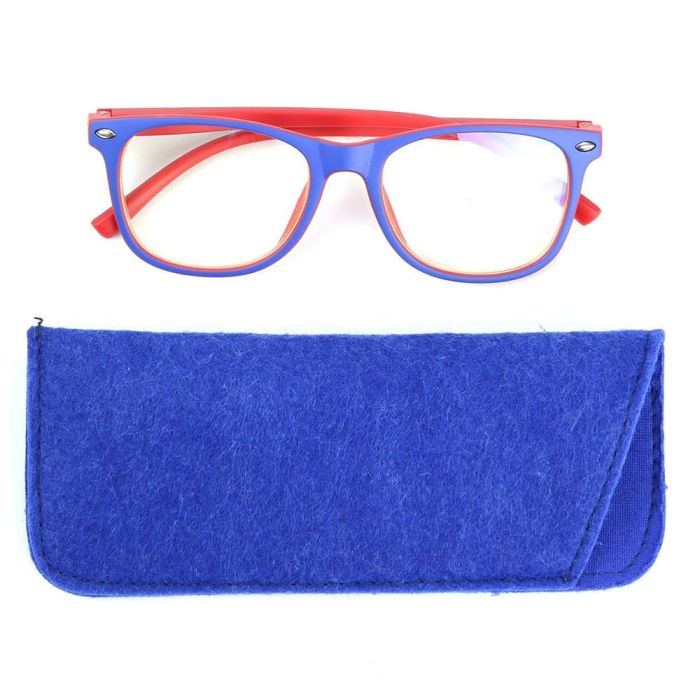 Sensly Gafas Anti-Luz Azul Niños | Filtrado Luz Azul Pantallas | Monturas Colores Surtidos con Funda | Graduaciones 2.5, 3, 3.5 1