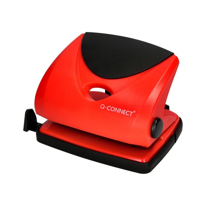 Taladrador Q-Connect Kf02156 Rojo Abertura 2 mm Capacidad 20 Hojas 4