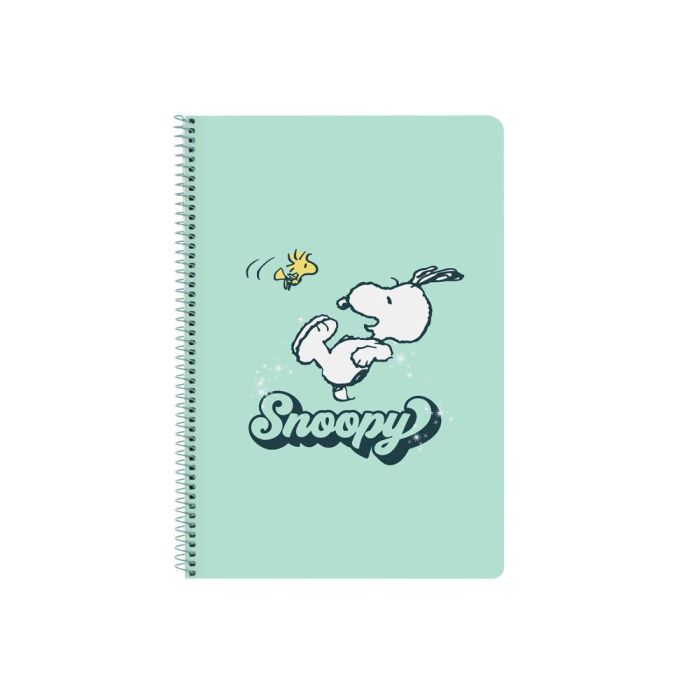 Libreta Snoopy Groovy Verde A4 80 Hojas