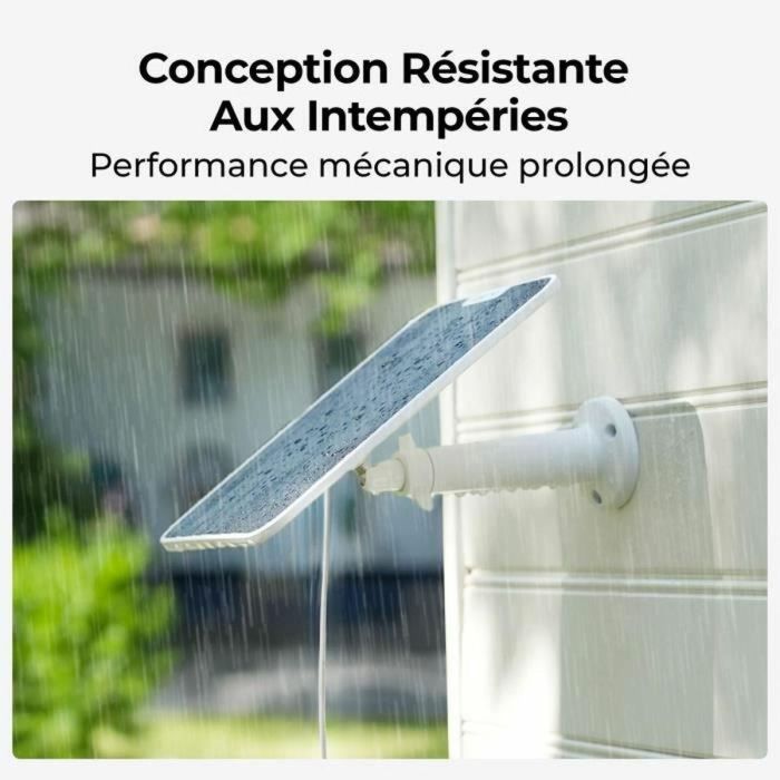 Reolink Panel Solar de 6W Blanco para Cámaras de Seguridad IP65 con Conector USB Tipo C y Cable de 4m 4 Reolink Panel Solar de 6W Blanco para Cámaras de Seguridad IP65 con Conector USB Tipo C y Cable de 4m 4