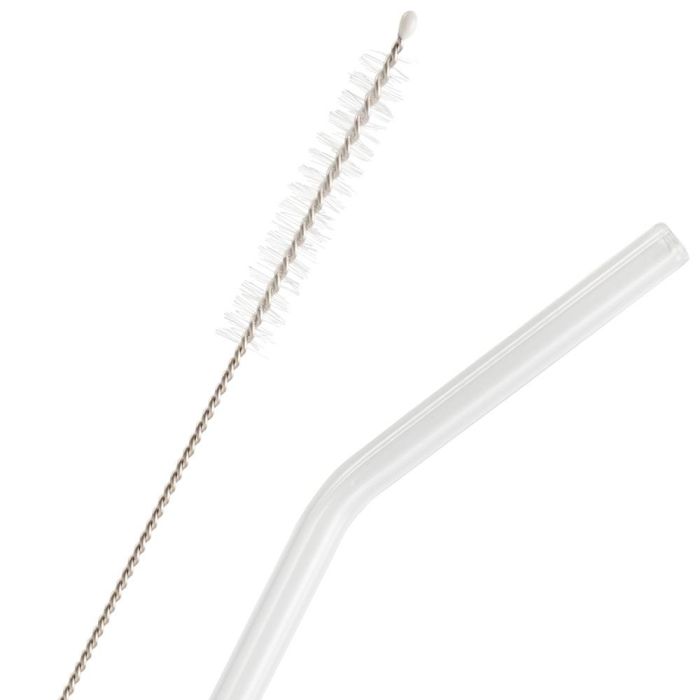 Day Juego De 4 Pajitas Reutilizables De Vidrio Borosilicado Transparentes 21.5 Cm 2