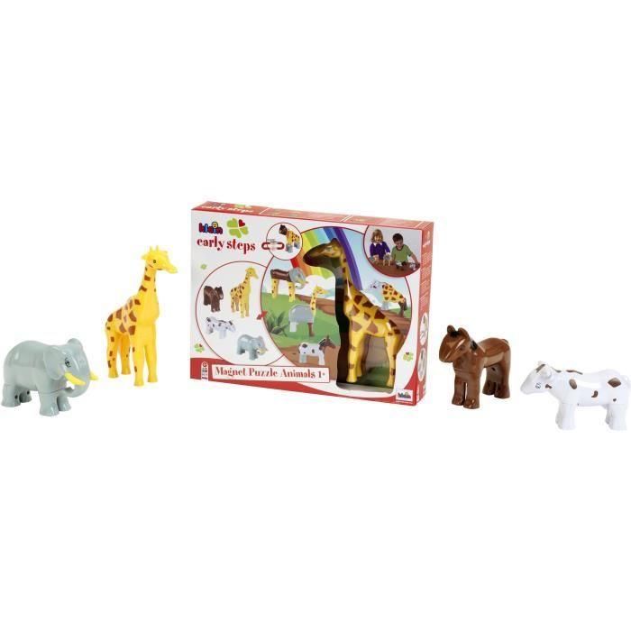 Animales Magnéticos - KLEIN - 0065 - Puzzle de 4 Animales Divertidos Grandes, Caja Abierta - 16 Piezas - A partir de 12 Meses 5 Animales Magnéticos - KLEIN - 0065 - Puzzle de 4 Animales Divertidos Grandes, Caja Abierta - 16 Piezas - A partir de 12 Meses 5