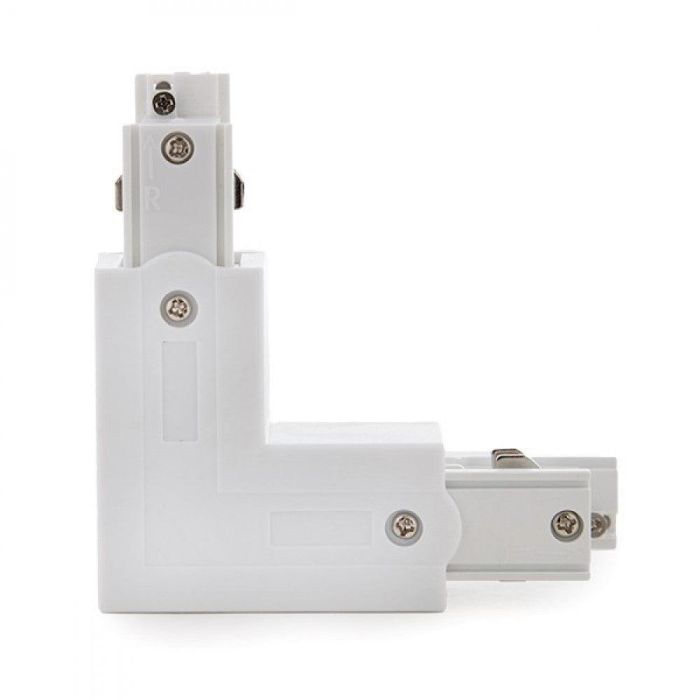 Conector L Carril Trifásico Blanco 1 Conector L Carril Trifásico Blanco 1