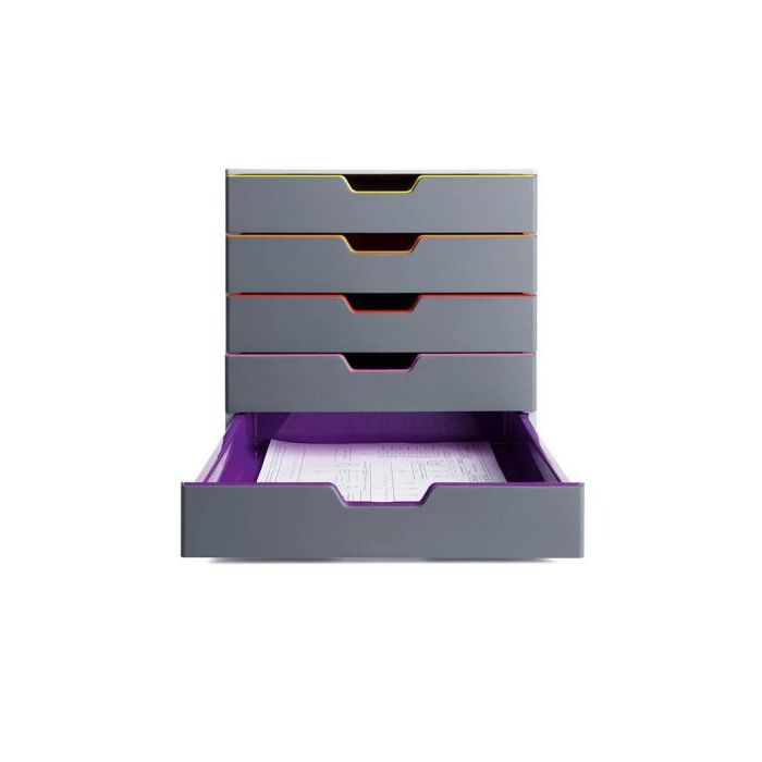 Durable Módulo 5 Cajones Varicolor 760558 Organizador Multicolor Apto A4 1