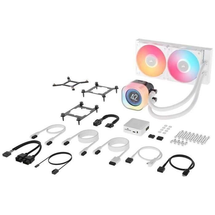 Corsair CW-9061025-WW iCUE LINK TITAN 240 RX LCD Blanco AIO - Refrigeración Líquida para PC 4