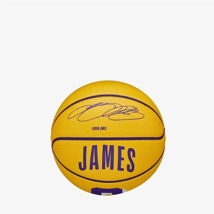 Balón de Baloncesto Wilson NBA Player Icon Mini Lebron Amarillo Talla única 4 Balón de Baloncesto Wilson NBA Player Icon Mini Lebron Amarillo Talla única 4