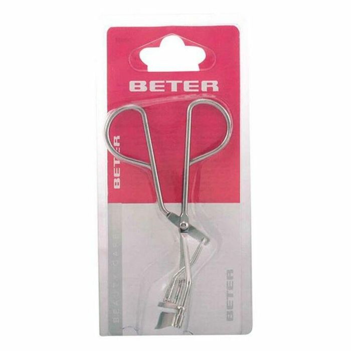 Beter Rizapestañas Niquelado 10,5 cm con Banda de Silicona y Retorno Automático para Curvatura Excepcional y Rizado Duradero, 1 unidad
