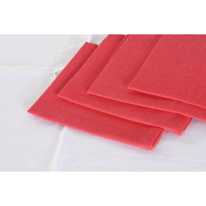 DKD Home Decor Mantel de Navidad Moderno para Mesa, 150x150 cm, Poliéster, Set de 5 piezas, Rojo, Verde y Beige 2