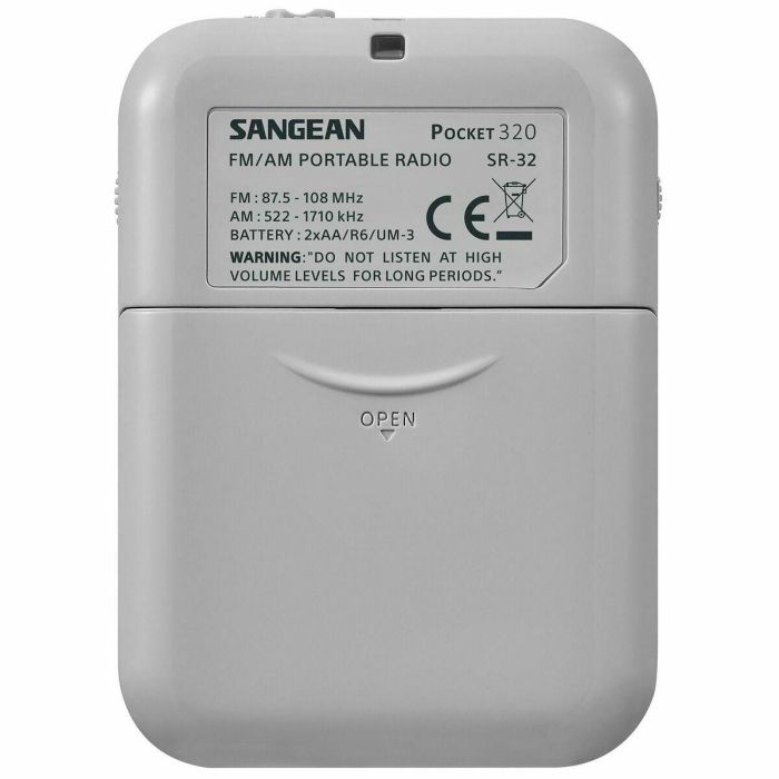 Radio Portátil Sangean SR-32 Blanco AM/FM 10 Radio Portátil Sangean SR-32 Blanco AM/FM 10