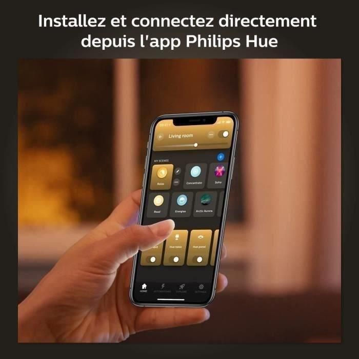 Philips Hue White, Bulbo LED conectado E27, 60W equivalente, 800 lumen, Bluetooth Compatible, 4 paquete 4 Philips Hue White, Bulbo LED conectado E27, 60W equivalente, 800 lumen, Bluetooth Compatible, 4 paquete 4