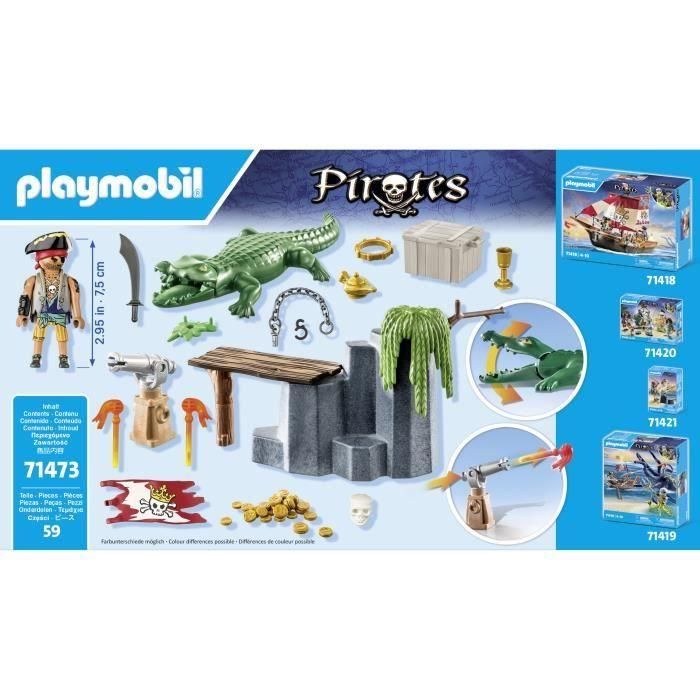PLAYMOBIL 71473 Pirata con caimán 5 PLAYMOBIL 71473 Pirata con caimán 5