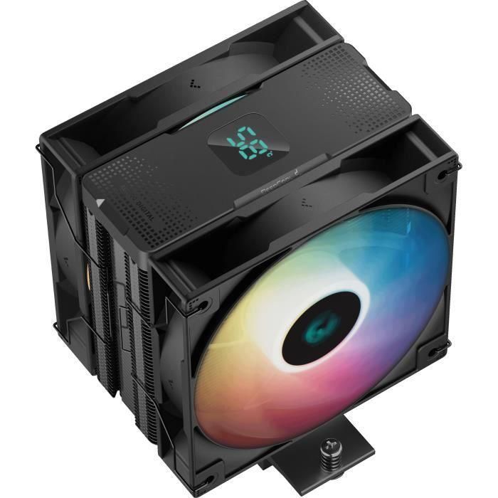 DEEPCOOL - AG400 Digital PLUS ARGB (Negro) - Enfriador de CPU 3 DEEPCOOL - AG400 Digital PLUS ARGB (Negro) - Enfriador de CPU 3