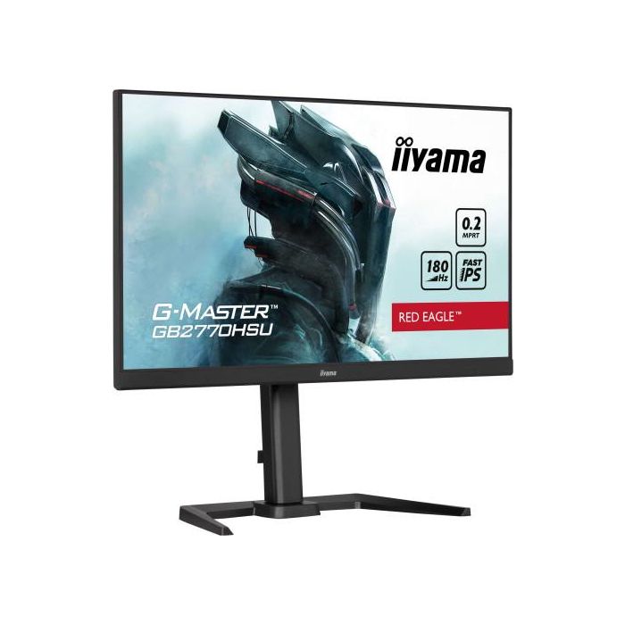 Iiyama Monitor G-MASTER GB2770HSU-B6 27" Full HD 180Hz IPS 0.2ms con 4x USB 3.2 Gen 1 y Flicker Free 3