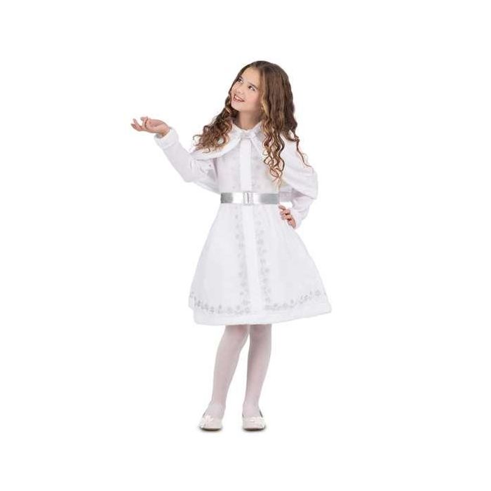 Disfraz monada blanca navidad vestido con enaguas y cubrehombros con capucha talla 3-4 y 4 Disfraz monada blanca navidad vestido con enaguas y cubrehombros con capucha talla 3-4 y 4