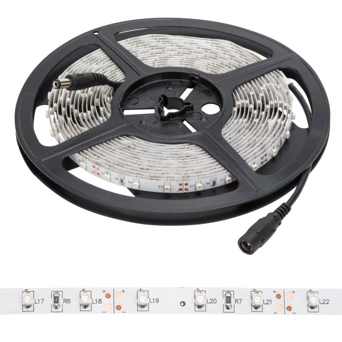 Tira de 300 LEDs 24W 1.200Lm CRI85 6000ºK SMD3528 12VDC x5M 40.000H [PL219001W 2