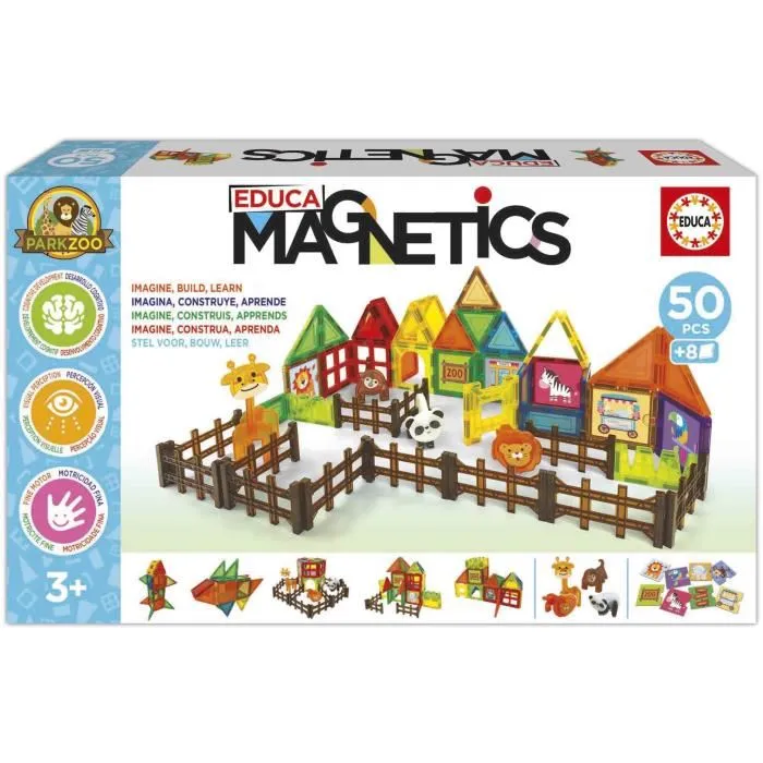 Educa Magnetics Zoo Park Juego de Construcción Magnético 50 Piezas para +3 Años EDU8412668202702 Educa Magnetics Zoo Park Juego de Construcción Magnético 50 Piezas para +3 Años EDU8412668202702